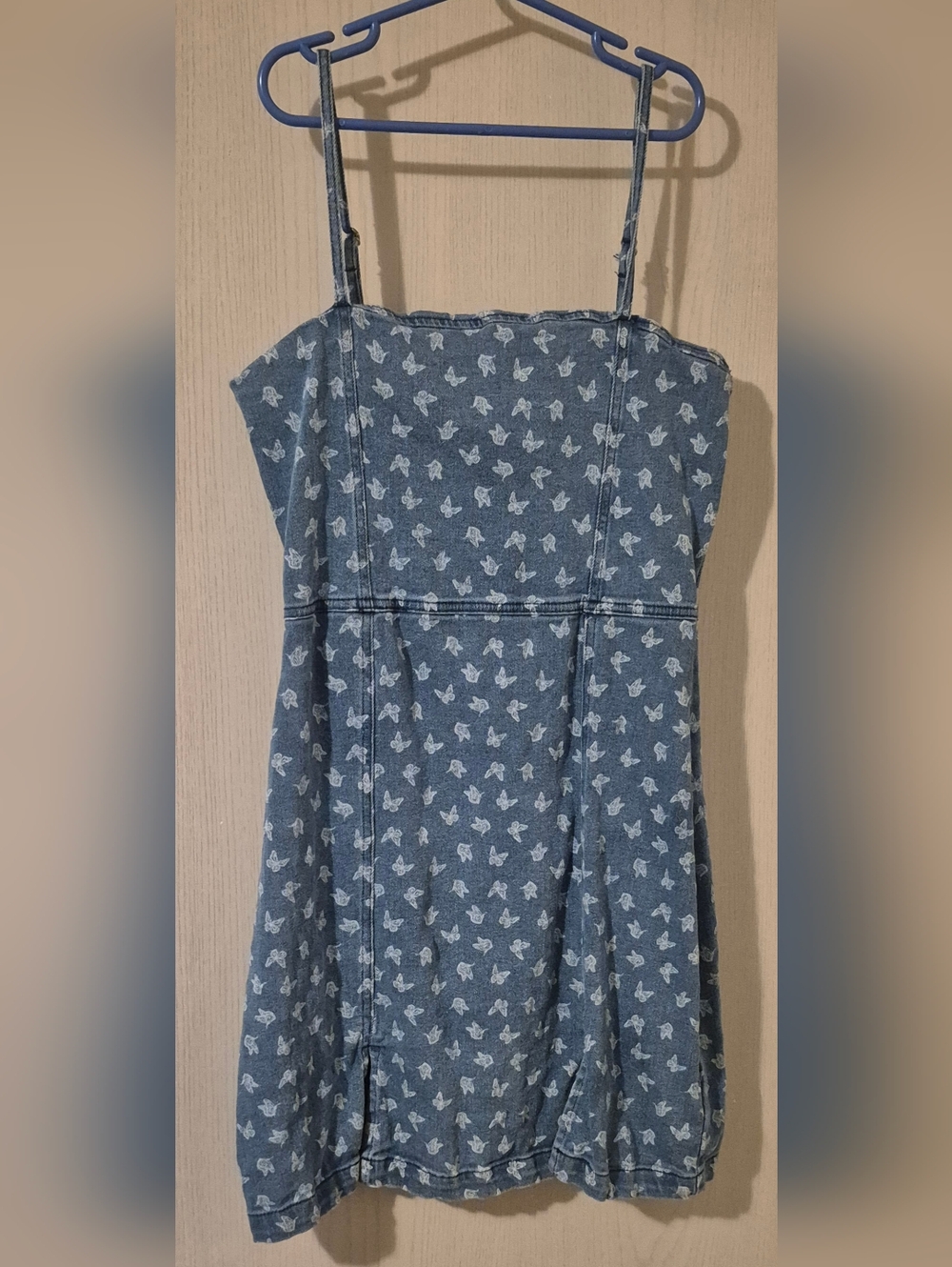 Aeropostale Blue Denim Top with White Trim